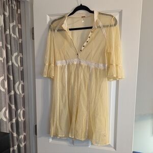 Free People Cottagecore Yellow Top